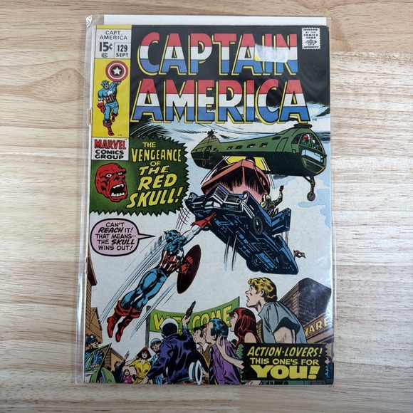 Other - Captain America #129 1970 Marvel Comics The Vengeance Of The Red Skull